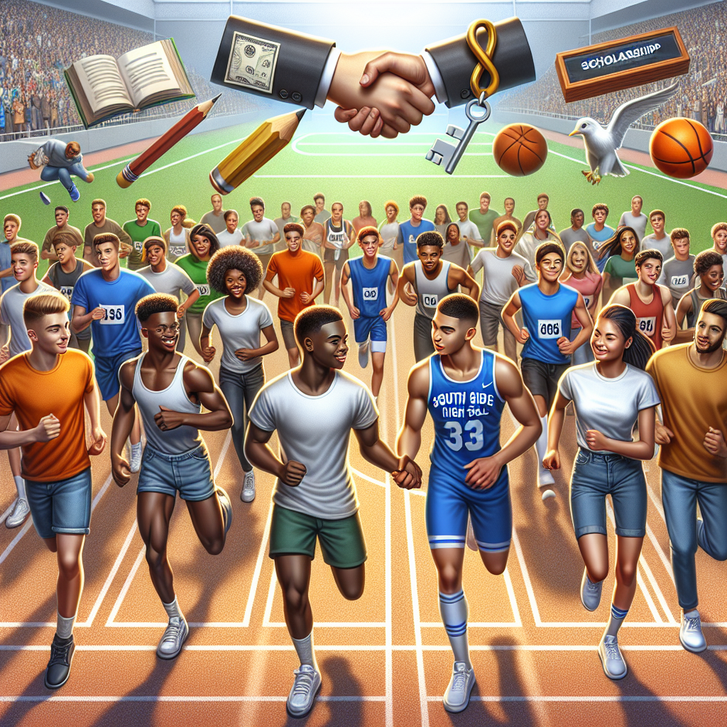 South Side High School's athletic department joins forces with local organizations to secure scholarship opportunities for student-athletes.