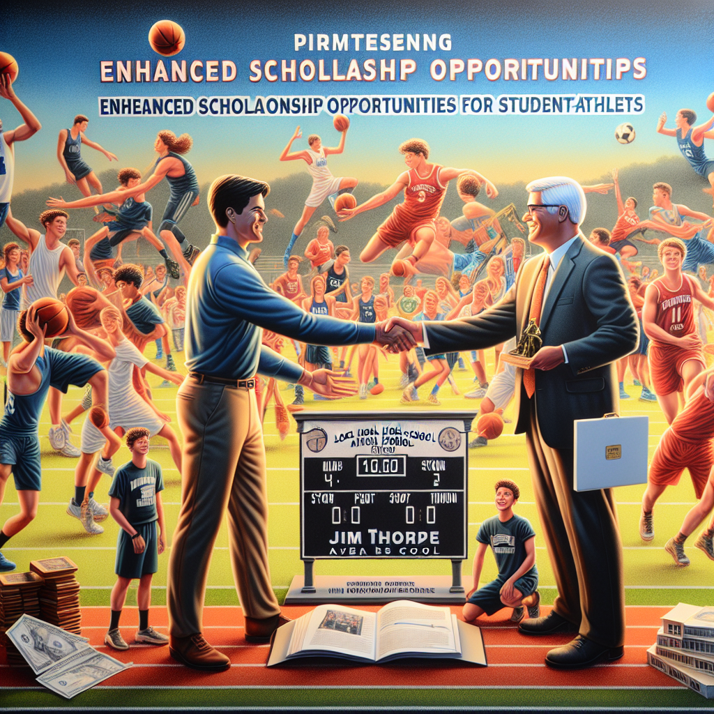 Jim Thorpe Area High School's athletic department forms a partnership to revolutionize scholarship opportunities for student-athletes, empowering them to achieve their dreams.