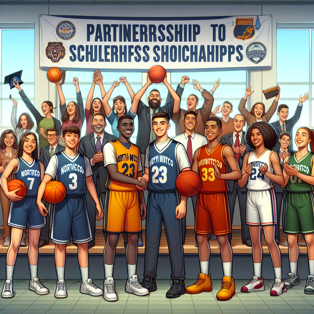 North Montco Tech Career Center athletic department celebrates partnership aimed at securing scholarships for student-athletes, emphasizing future opportunities and achievement.