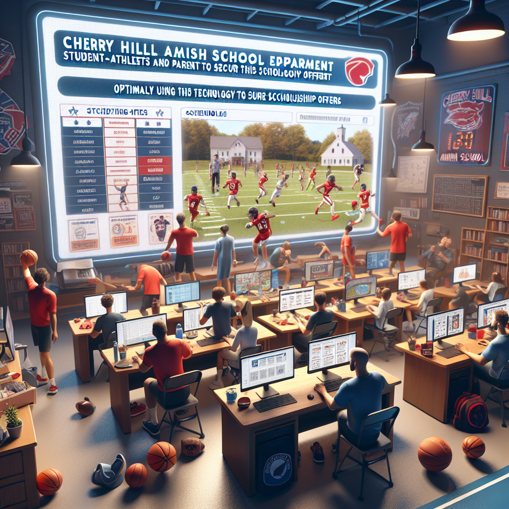 Cherry Hill Amish School's athletic department utilizes advanced technology partnerships to assist student-athletes and parents in securing scholarship offers, featuring detailed schedules and rosters.