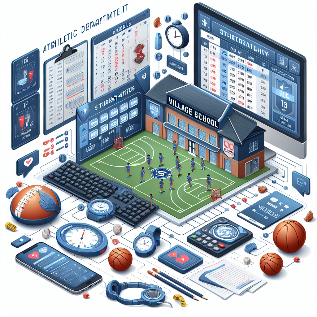 The Village School's athletic department uses advanced technology to help student-athletes secure scholarships, showcasing schedules and rosters.