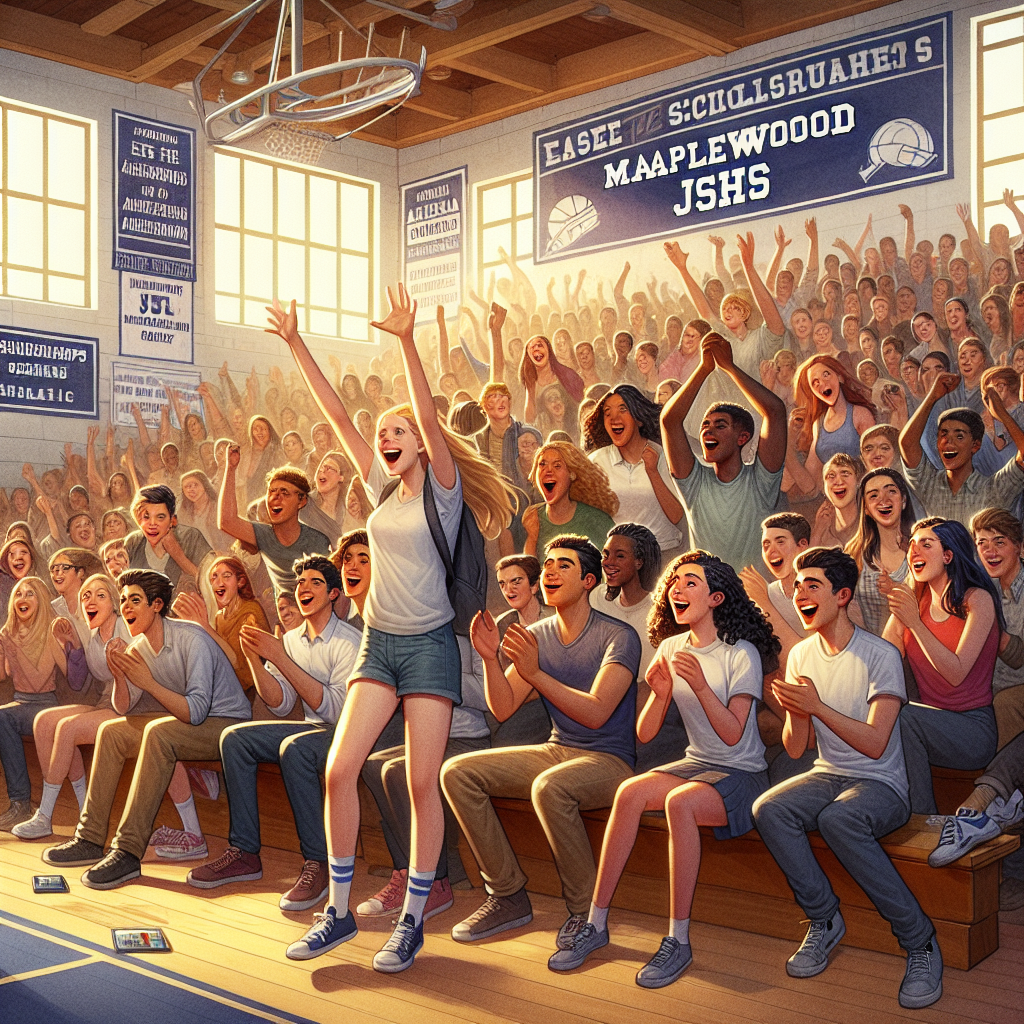 Maplewood Jshs students excitedly gather in the gymnasium as the athletic department announces a new partnership aimed at securing scholarships for student-athletes.