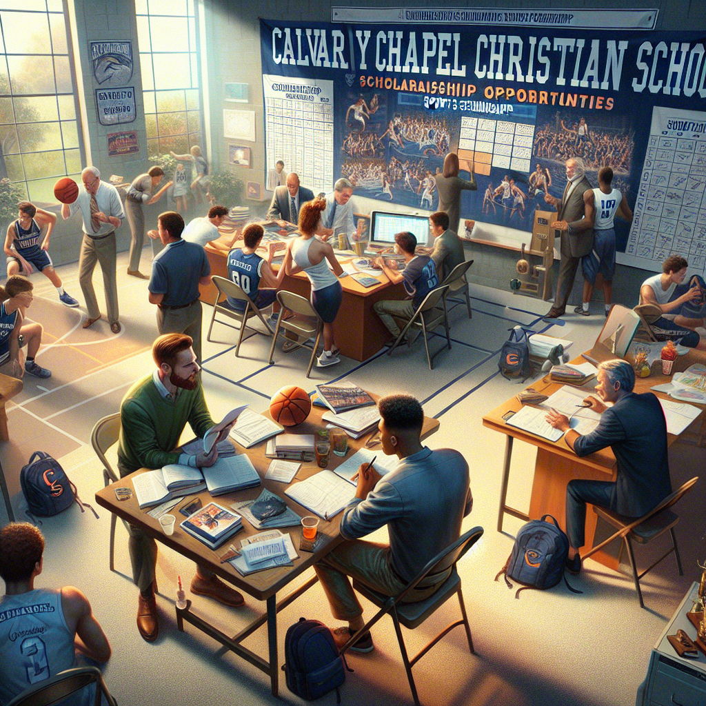 Calvary Chapel Christian School's athletic department promoting scholarship opportunities for student-athletes through strategic partnerships.