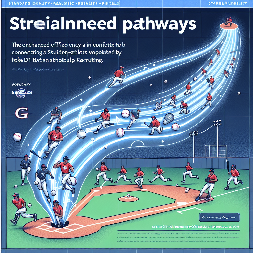 Streamlined pathways for Gonzaga University's D1 baseball recruiting, enhancing efficiency in connecting student-athletes with scholarship opportunities.
