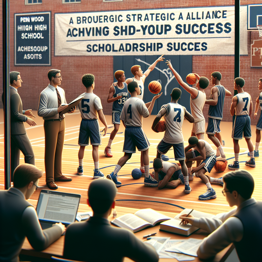 Penn Wood High School athletes engaged in a strategic partnership to achieve scholarship success.