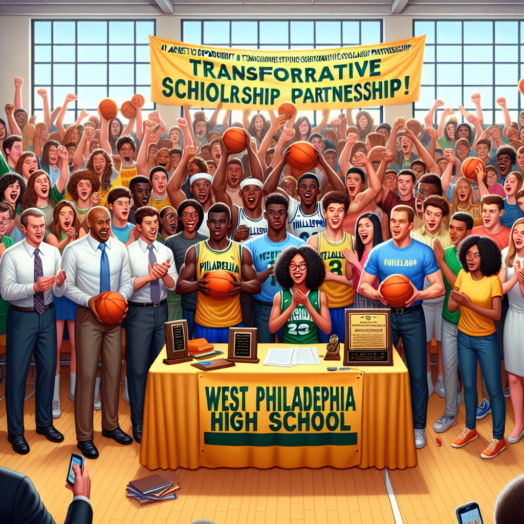 West Philadelphia High School athletic department announces new partnership to secure scholarships for student-athletes, fostering educational and athletic opportunities.