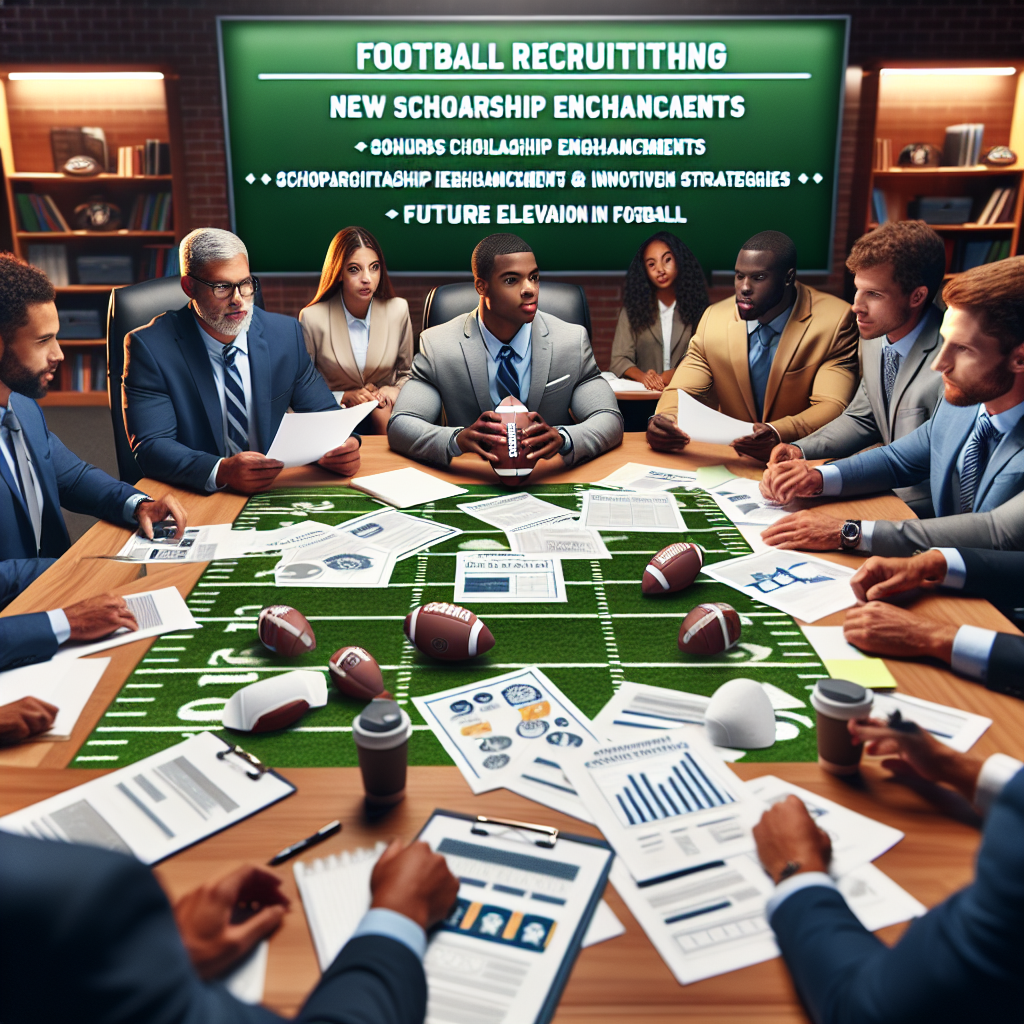 Grambling State University football recruiting meeting with Athletic Scholarship Corporation, highlighting scholarship enhancements and innovative strategies.