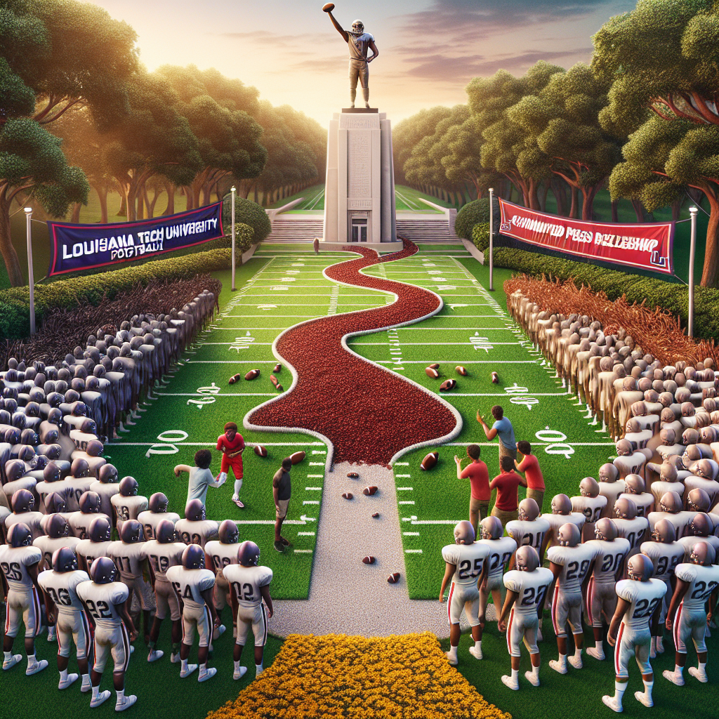 Revamped Pathways: An enthusiastic press release detailing the updated recruiting and scholarship information for Louisiana Tech University Football, highlighting new opportunities unveiled by Athletic Scholarship Corporation.