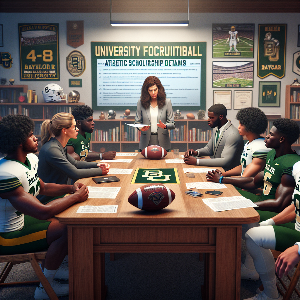 Baylor University Football recruitment meeting with updated scholarship insights from Athletic Scholarship Corporation, highlighting revamped pathways.