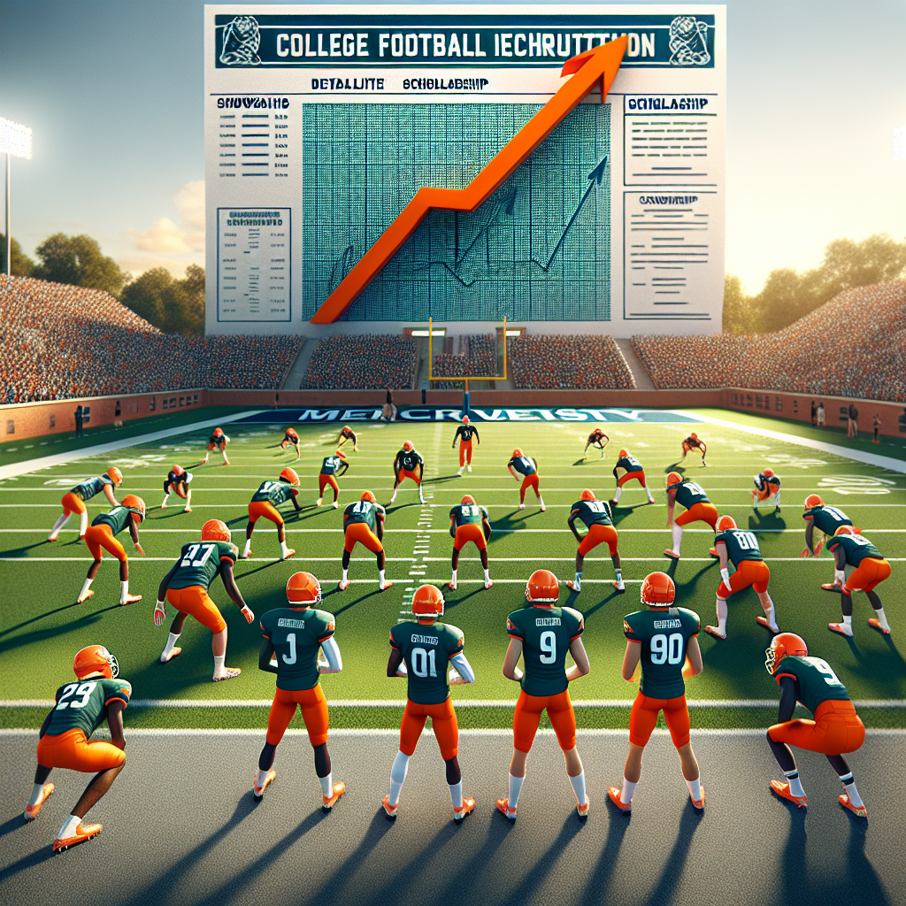 Revamped recruitment strategies at Mercer University Football team showcasing enhanced prospects through updated scholarship information by Athletic Scholarship Corporation.