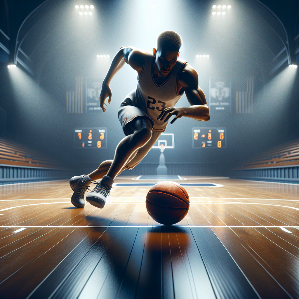 Colgate University basketball player dribbling on court, symbolizing opportunities through updated scholarship and recruitment insights.