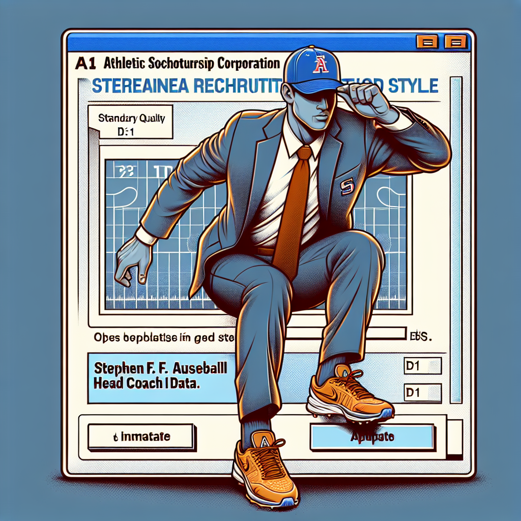 Athletic Scholarship Corporation enhances recruitment efficiency by updating D1 baseball head coach data at Stephen F. Austin State University, facilitating faster connections for student-athletes seeking scholarships.